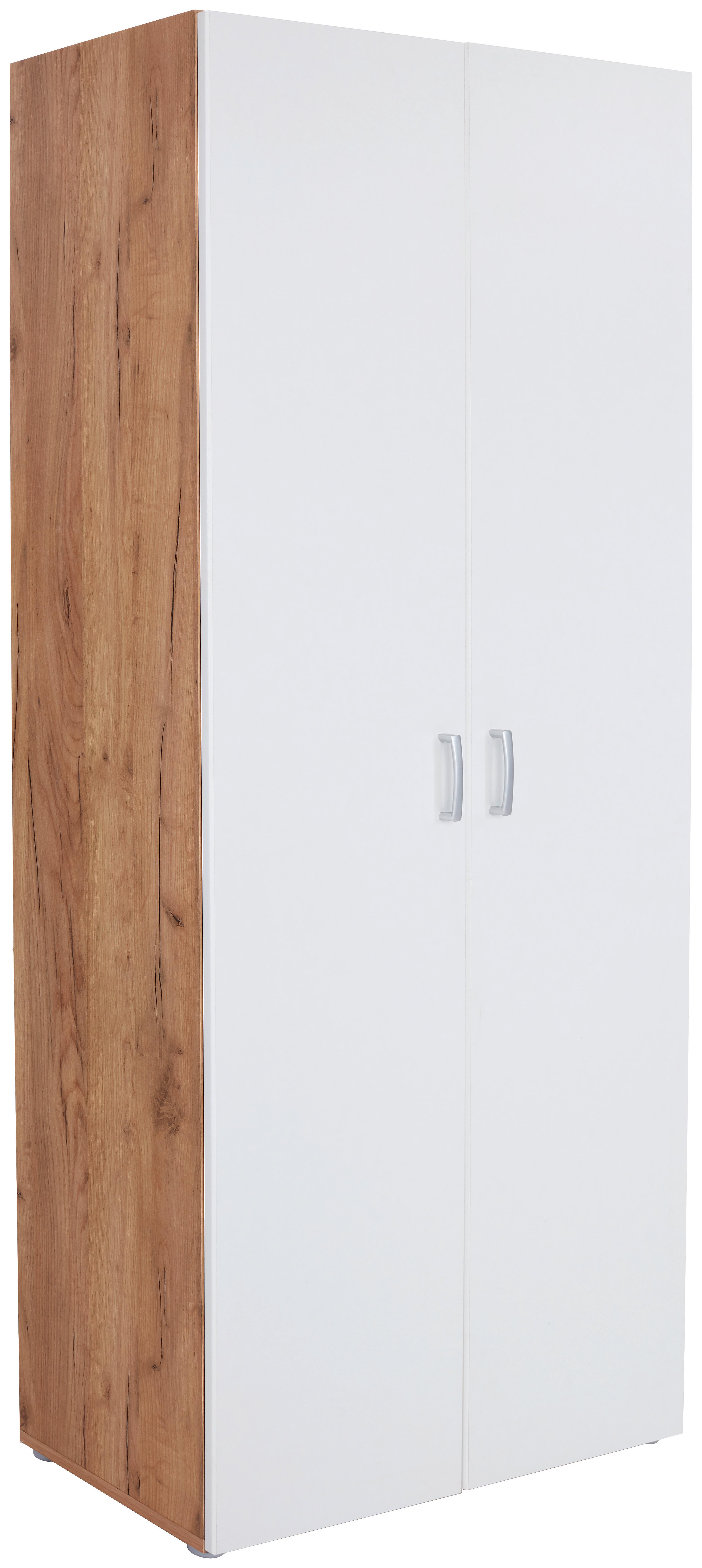 SKŘÍŇ NA ŠANONY TIO - bílá/barvy dubu, Konvenční, kompozitní dřevo (80/183/37,5cm)