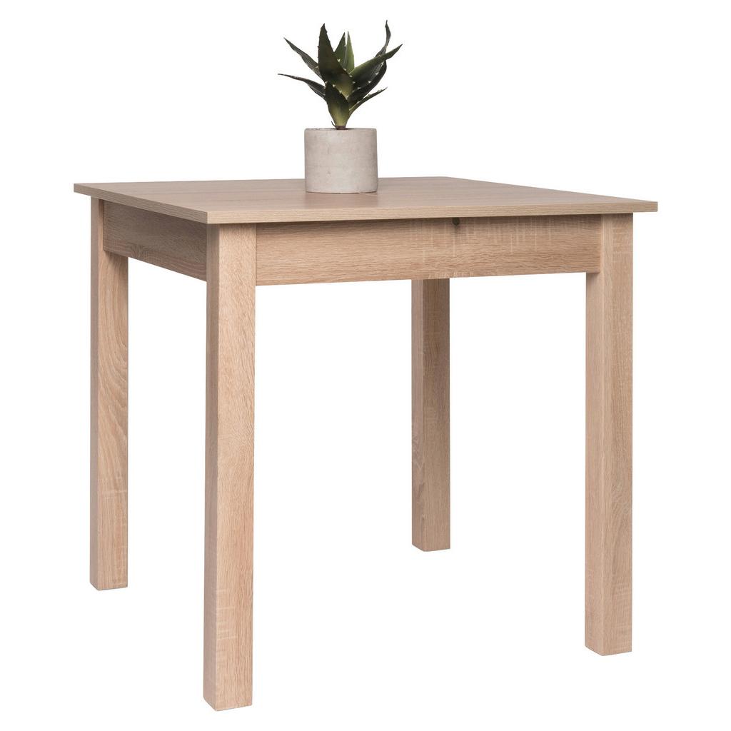 Esstisch ausziehbar Coburg 80-120x80 cm Eiche Dekor