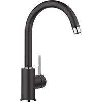 Küchenarmatur Mida Anthrazit Hochdruck - Schwarz, MODERN, Naturmaterialien (22cm) - Blanco