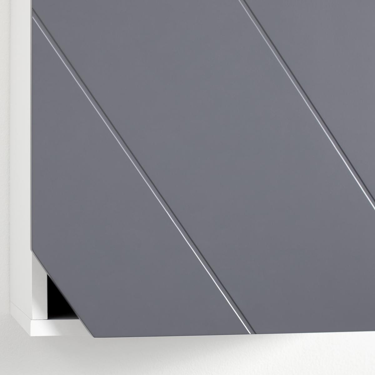 Závesná skrinka ROCCO - sivá/biela, Modern, drevo (42,6/60/20cm) - Bessagi Home