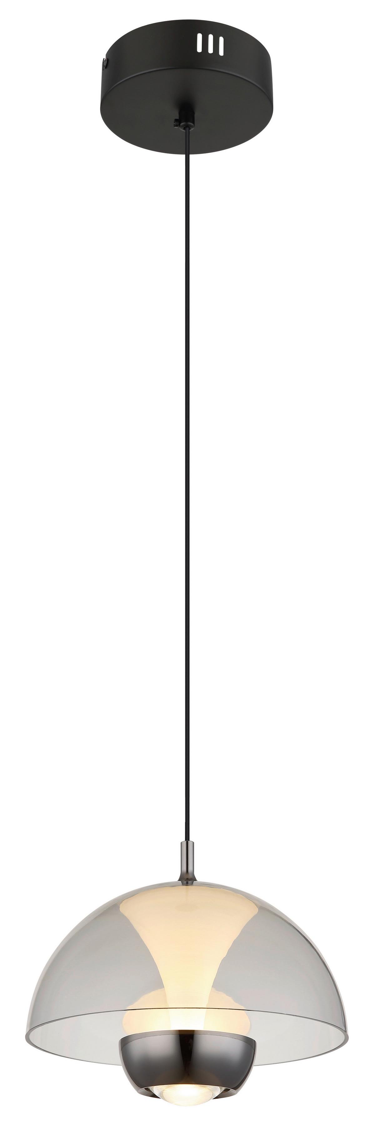 LED-Hängeleuchte 16022 - Schwarz, Design, Kunststoff/Metall (23/120cm) - Globo