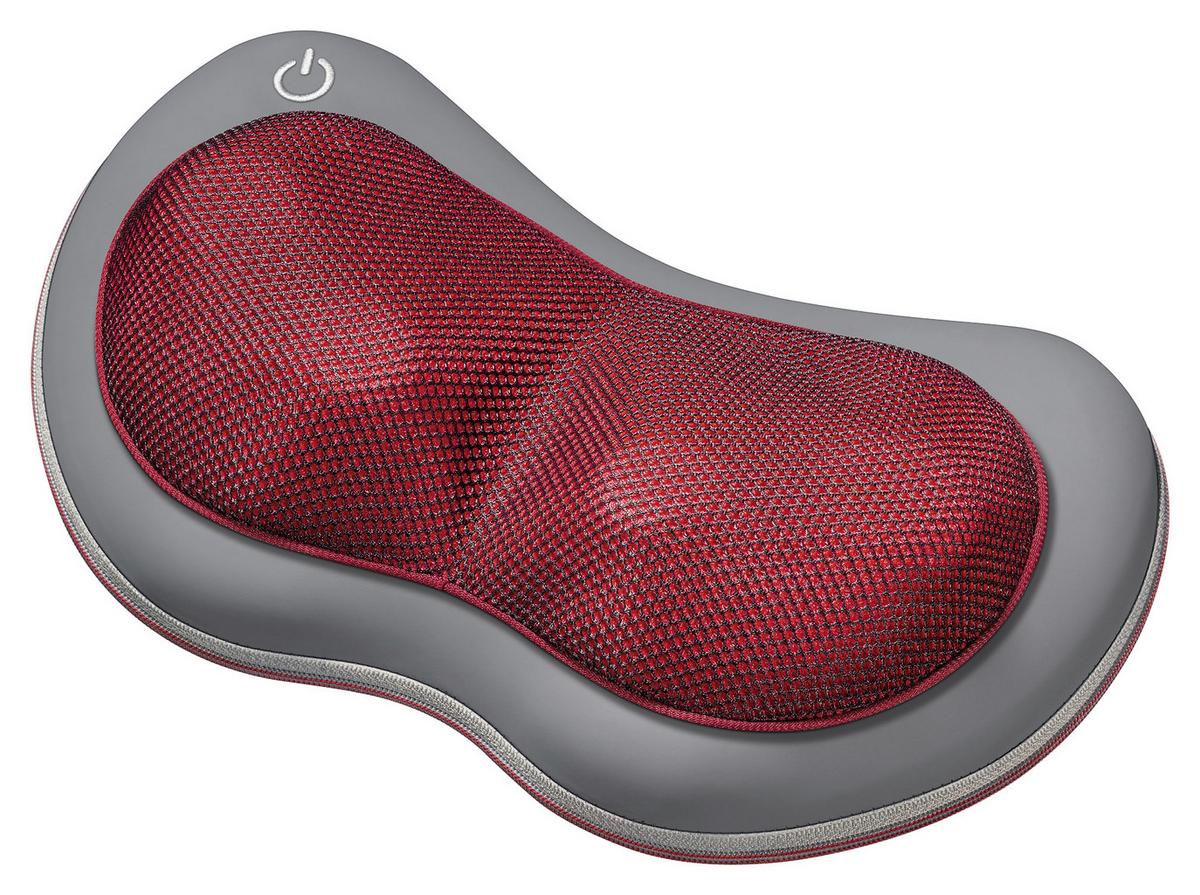 Shiatsu-massagekissen Geeignet Für Rücken, Beine - Grau/Dunkelrot, KONVENTIONELL, Kunststoff (11,5cm) - Beurer