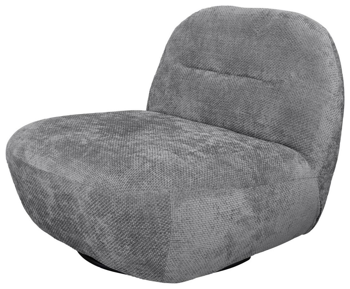 Relaxsessel Bunty Grau B: 85 Cm - Schwarz/Grau, Basics, Textil (85/74/85cm) - Livetastic