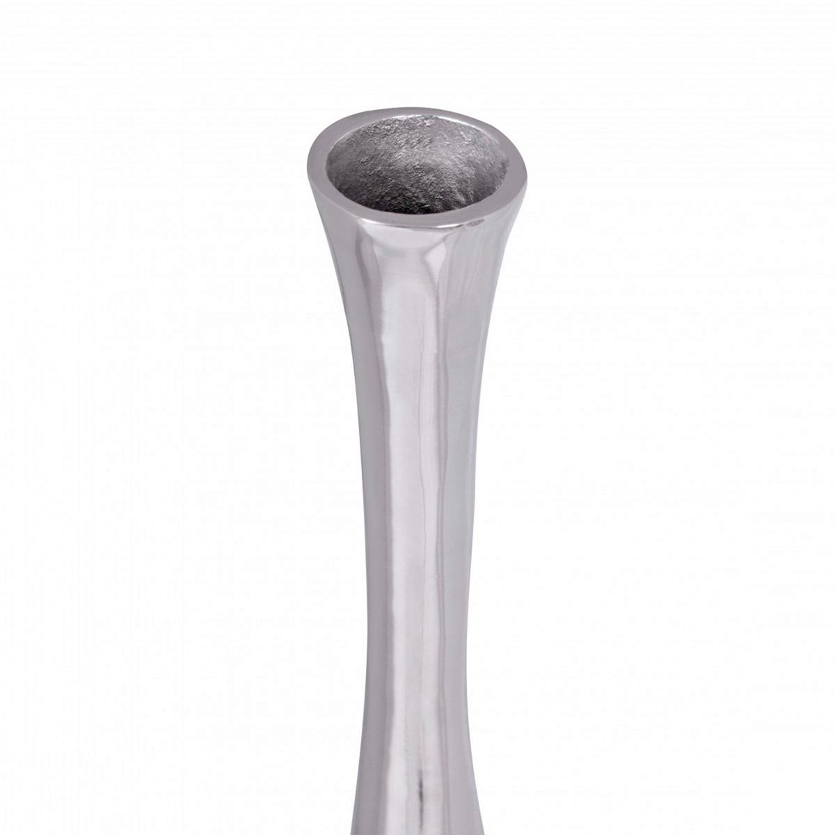 Dekoračná váza WOHNLING strieborná - strieborná, Modern, kov (12/75/12cm) - MID.YOU