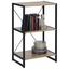 Regál Bono - čierna/dub sonoma, Moderný, kov/kompozitné drevo (50/79/35cm) - Modern Living Regál Bono - čierna/dub sonoma, Moderný, kov/kompozitné drevo (50/79/35cm) - Modern Living