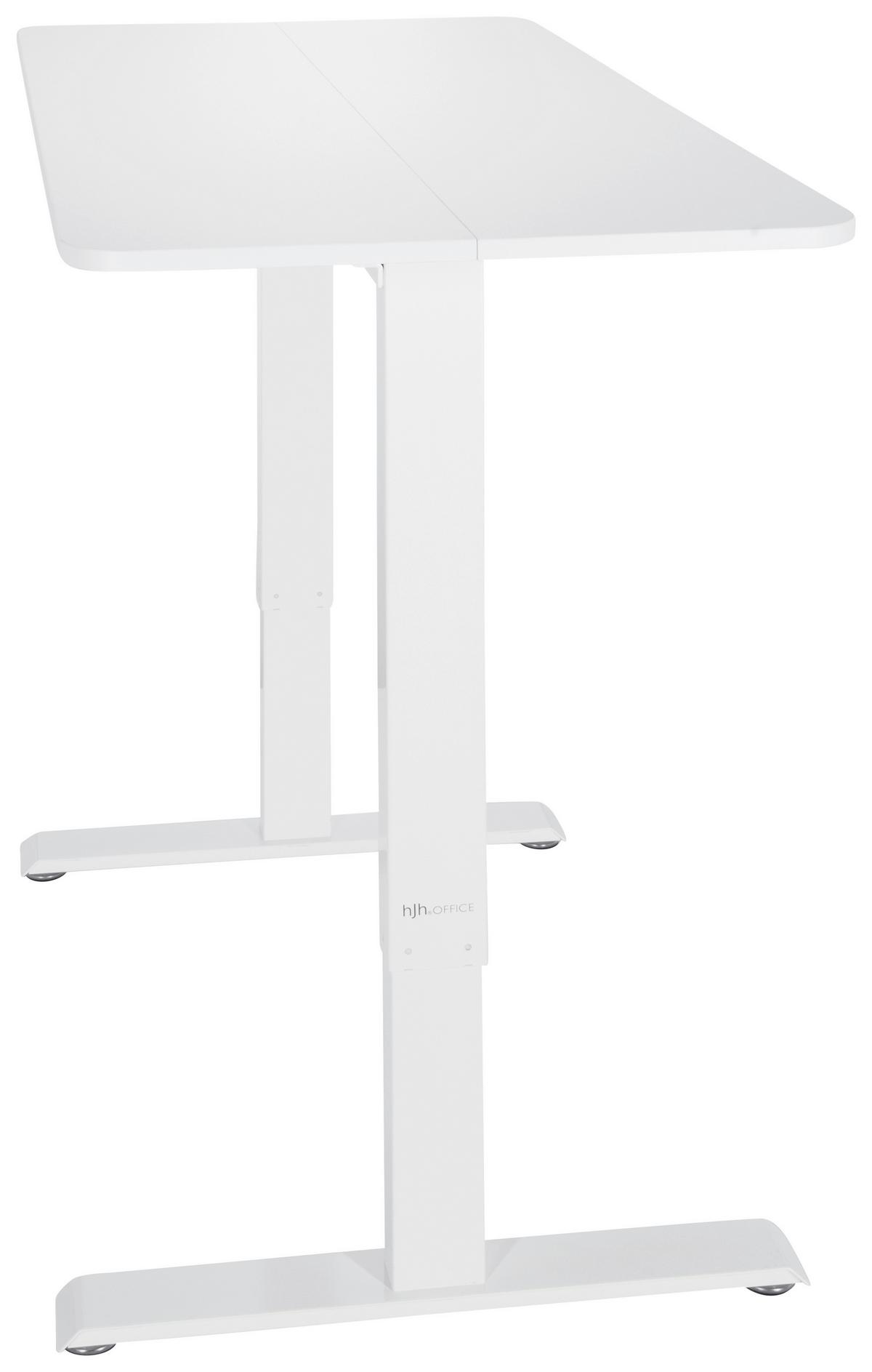 Schreibtisch Stand Cr Weiß - Weiß, MODERN, Holzwerkstoff/Metall (120/74/60cm) - MID.YOU