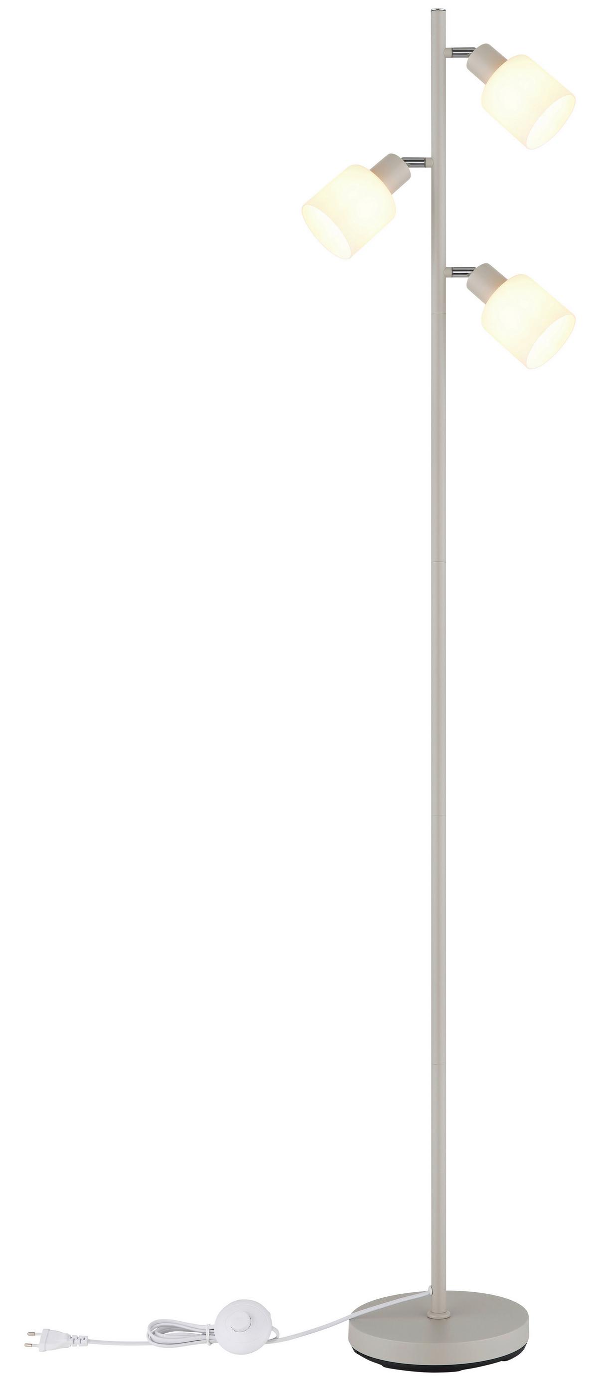 Állólámpa 54114-3s Nanda - barna/fekete, Design, üveg/fa (33/180cm) - Globo
