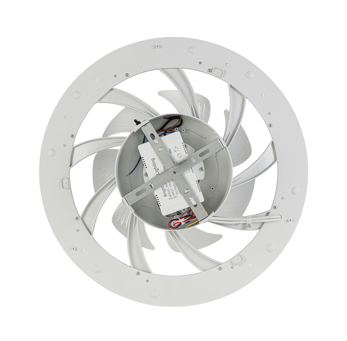 Deckenventilator Carl - Weiß, Basics, Kunststoff (48/12cm) - Luca Bessoni