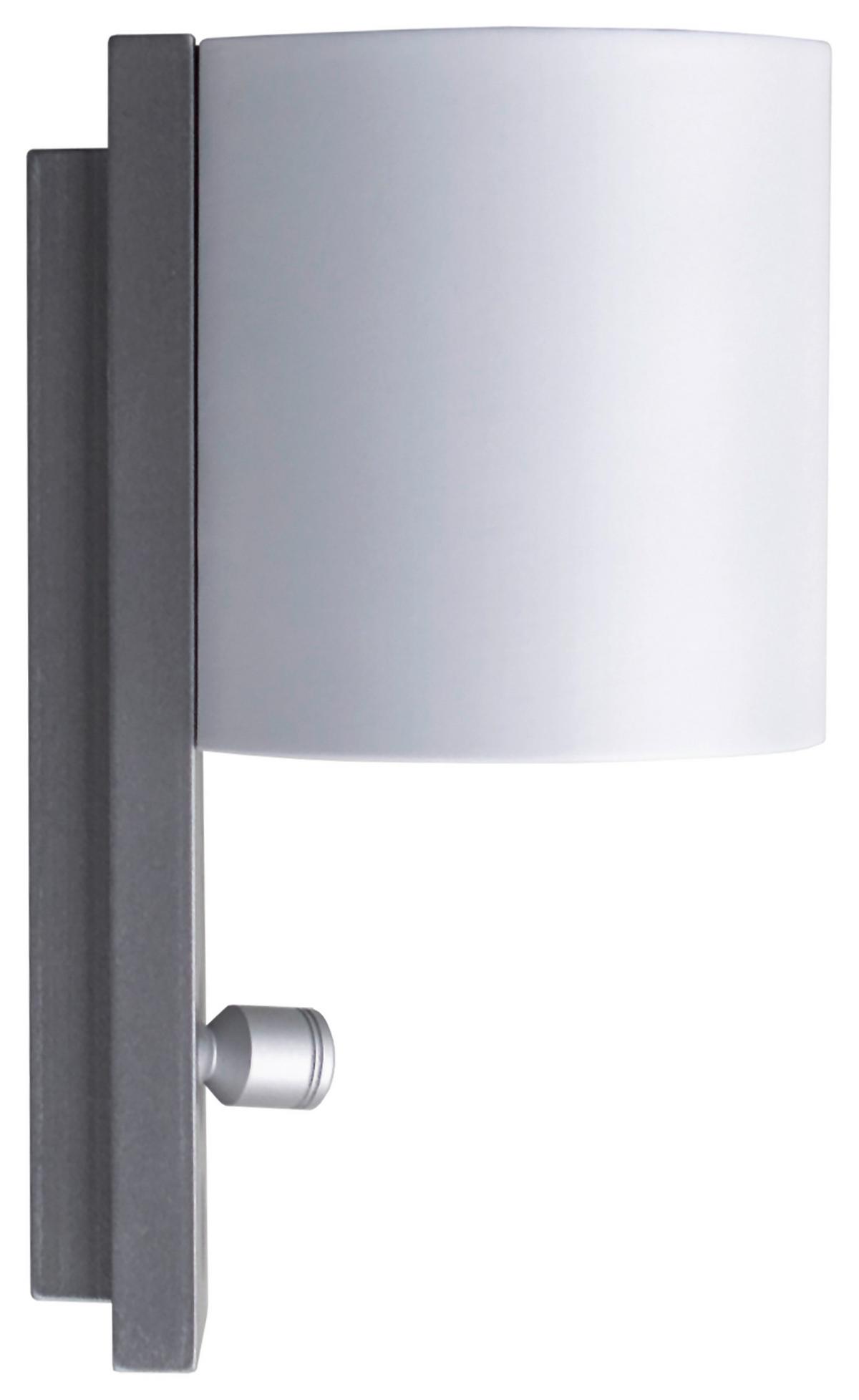 LED-Wandleuchte Kinkiet Rund Modern - Alufarben/Weiß, MODERN, Kunststoff (8/15/9,5cm)