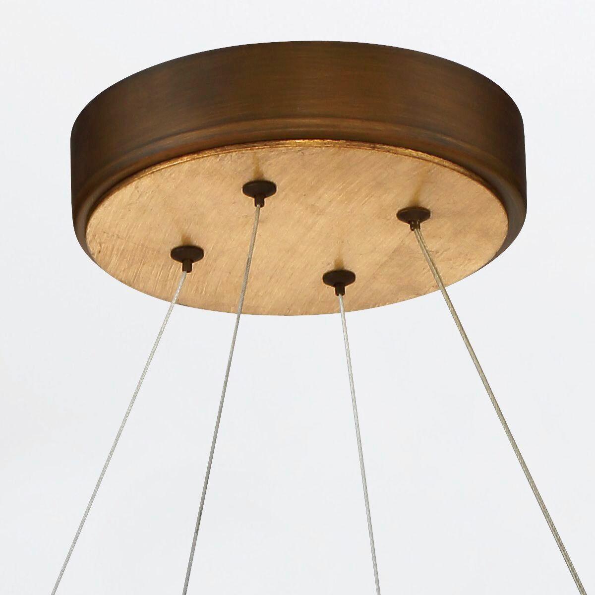 Csillár Qn-Vaughan-P-M-Brz-Gd - többszínű, Design, fém (61/40cm) - Elstead Lighting