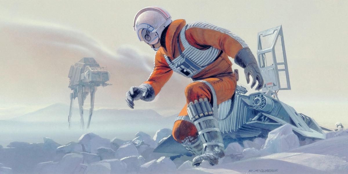 Fototapete Star Wars Hoth Battle Pilot - Multicolor, Trend, Textil (500/250cm)