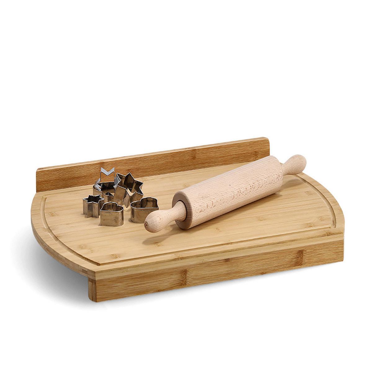 Backbrett Holz, BambusNaturfarben - Naturfarben, Basics, Holz (58/38/4,6cm) - Zeller Present