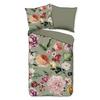 Wendebettwäsche Fiori Grün 200x200 cm - Jadegrün/Mintgrün, Natur, Textil (200/200cm)