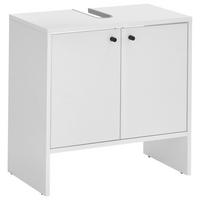 Waschbeckenunterschrank Kairo B: 60 Cm Weiß - Weiß, MODERN, Holzwerkstoff (60/60/35cm) - MID.YOU