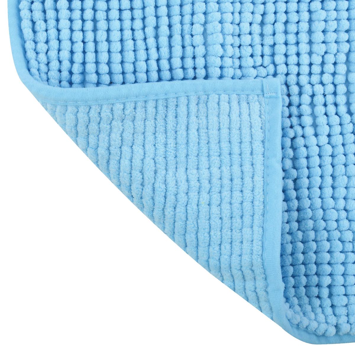 Badteppich Hellblau 50/80 cm - Hellblau, KONVENTIONELL (50/80cm) - Spirella