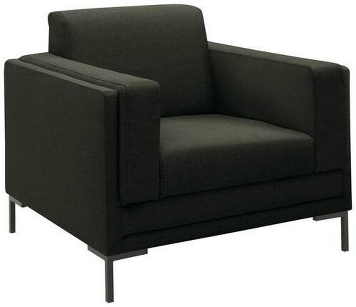 Sessel Looks Vii - Dunkelgrün/Silberfarben, Design, Textil (97/82/90cm) - LOOKS by W.Joop