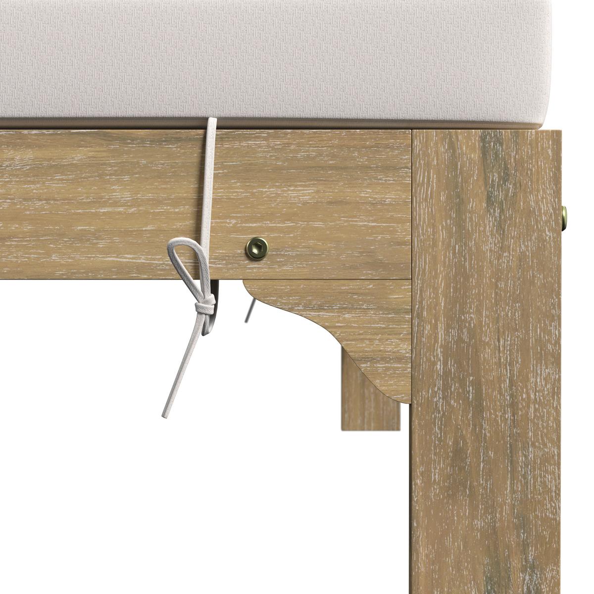 ZAHRADNÍ LEHÁTKO ELJA - šedá/barvy akácie, Moderní, dřevo/textil (195/50/150cm) - Bessagi Garden