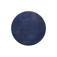 Hochflorteppich Dunkelblau, Ø: ca. 150 cm - Dunkelblau, KONVENTIONELL, Textil (150/150cm) - Esprit