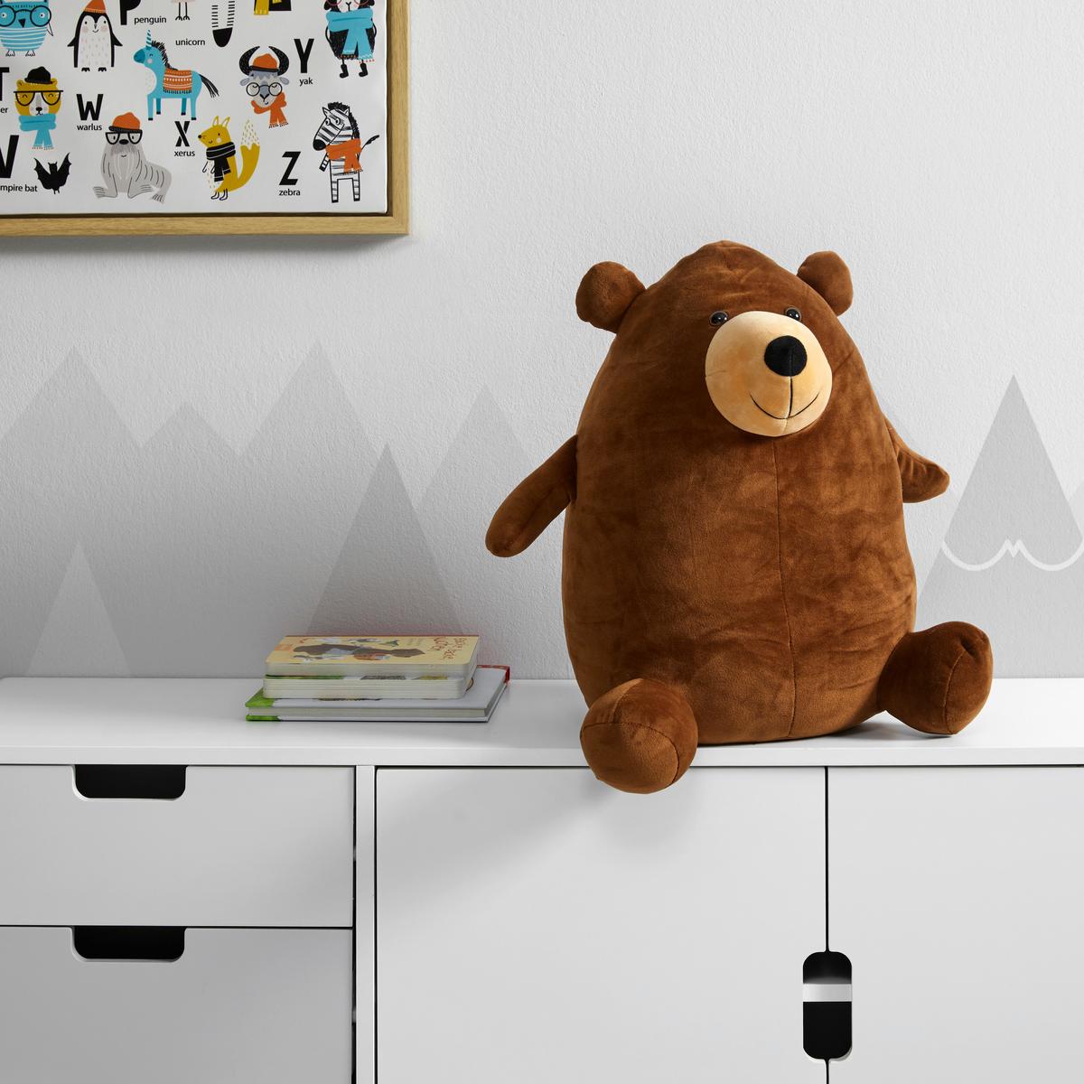 Plyšová hračka - medvěd Fluffy - hnědá, Moderní, textil (18/42cm) - Bessagi Kids