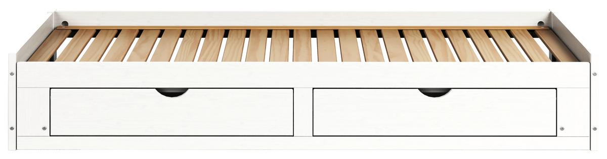Ausziehbett Livio Ii - Weiß, MODERN, Holz/Holzwerkstoff (90/200cm) - MID.YOU