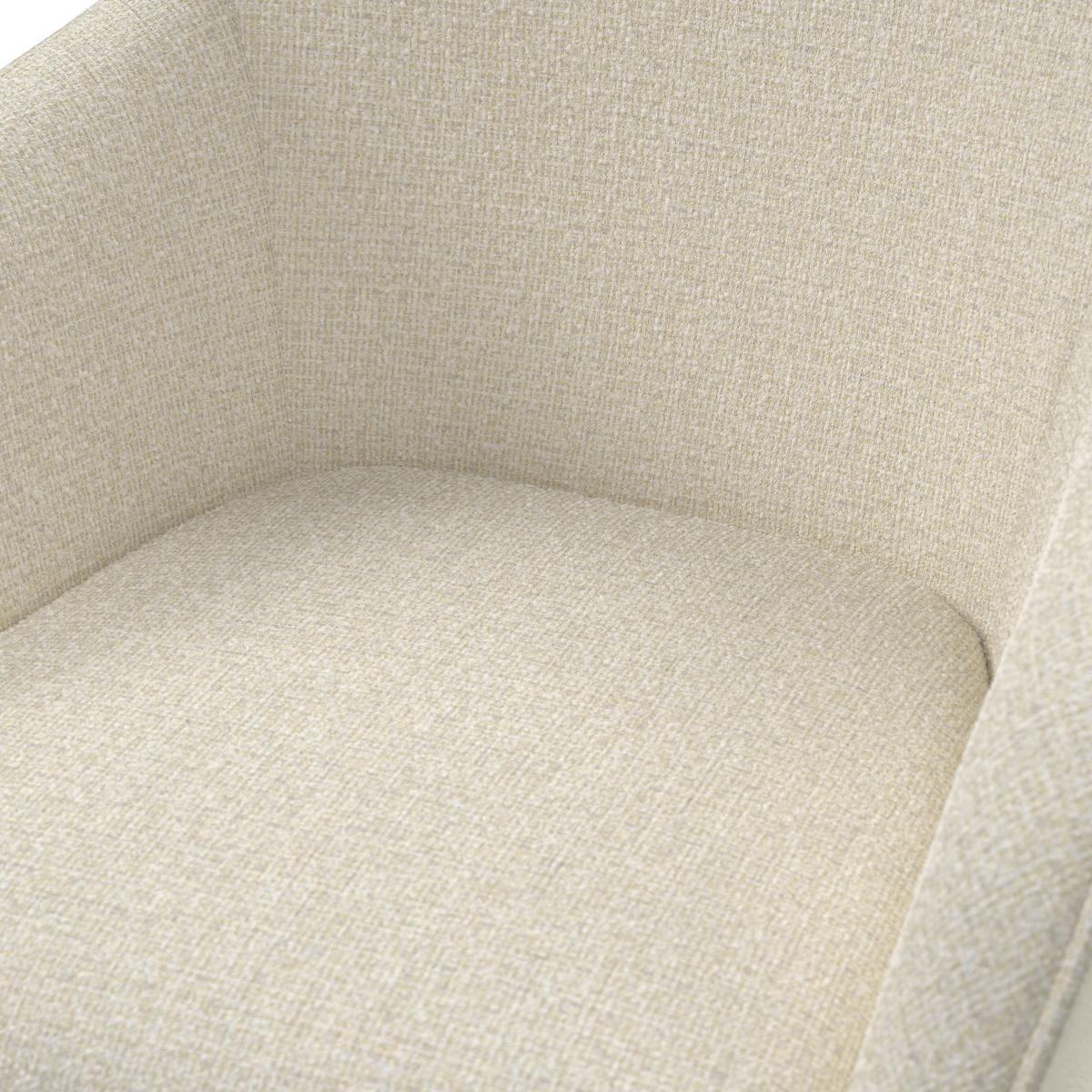 STOLIČKA S PODRÚČKAMI SERENA - krémová/farba duba, Modern, drevo/textil (62/86/65cm) - Bessagi Home