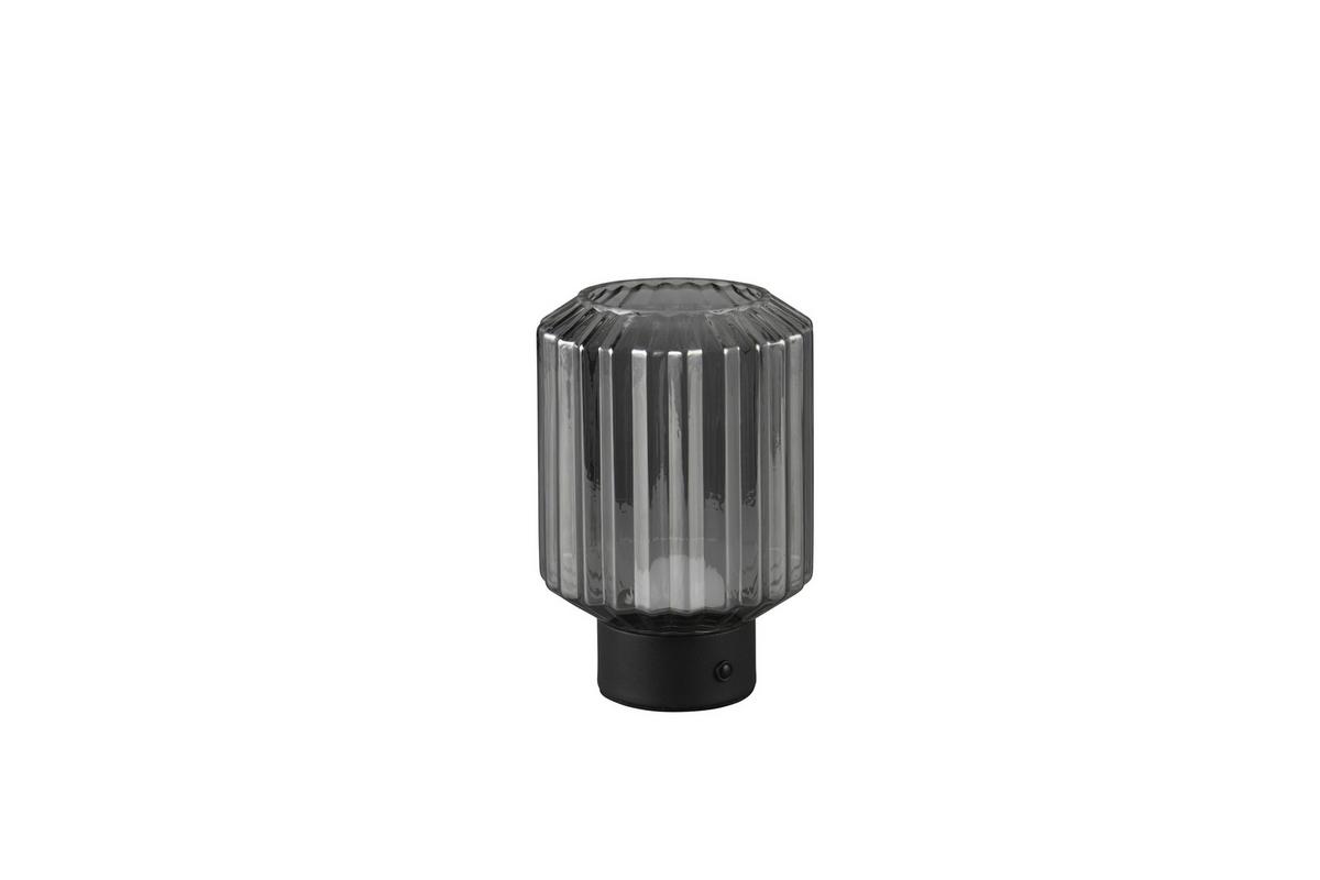 Akku-tischleuchte R57761154 Lord - Schwarz/Grau, KONVENTIONELL, Glas (13/19,5cm)