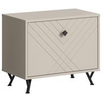 LAVICA DO PREDSIENE NOTES - béžová, Design, kov/kompozitné drevo (60/50/35cm) - MID.YOU