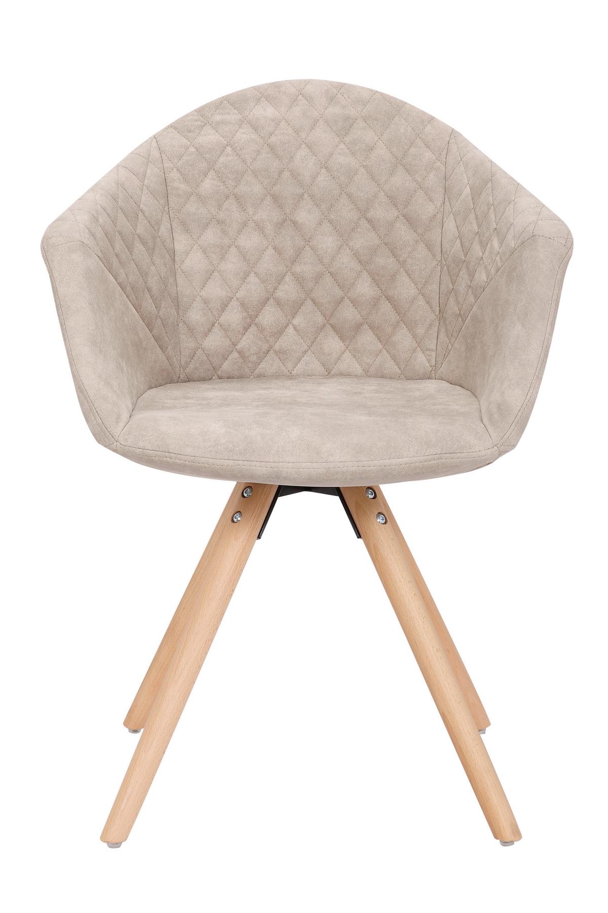 Sada stoličiek krémová - biela/krémová, Design, drevo/plast (59/82/55cm)