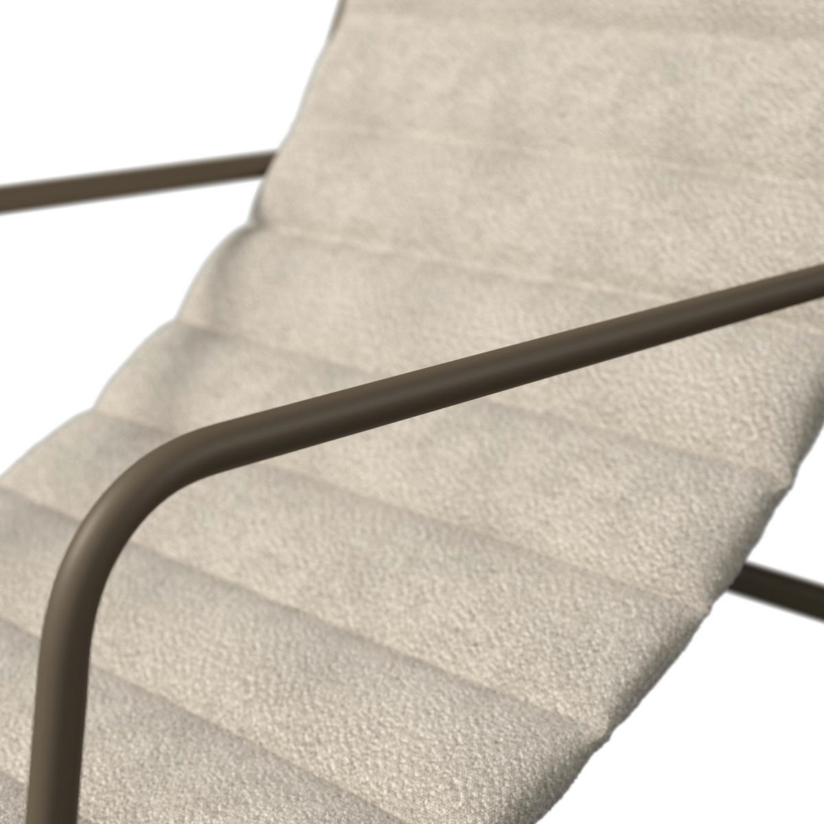 Balkonset Memphis - Braun, MODERN, Textil/Metall (87,5/78,5/61cm) - Beldano