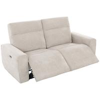 3-Sitzer-Sofa Paco Mit Relaxfunktion Beige B: 198 cm - Beige/Schwarz, MODERN, Holz/Textil (198/102/93cm)
