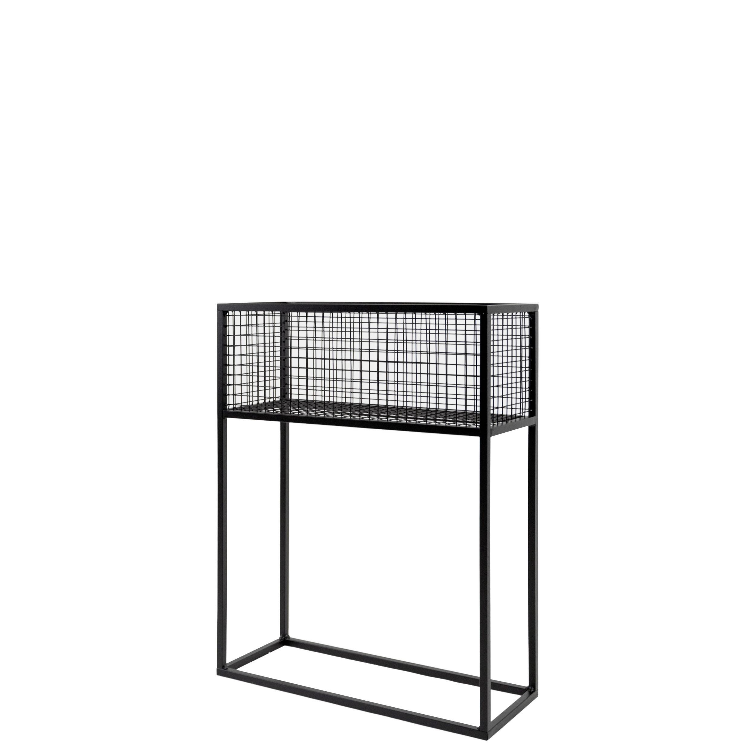 Blumenständer Aluminium Schwarz BxHxT: 60x75x23 Cn