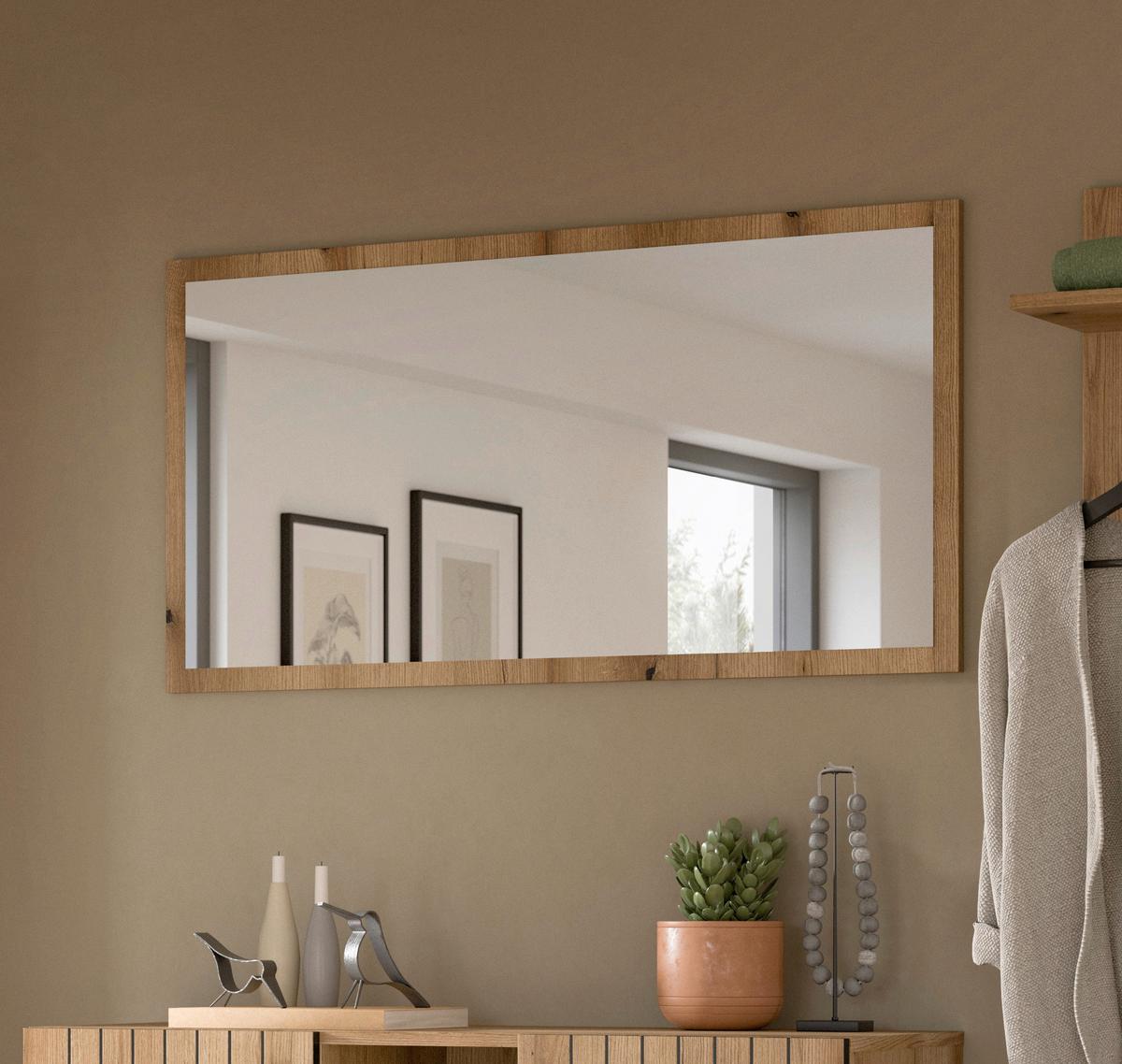 Spiegel Station Eiche Dekor B: 106cm - Eichefarben, Design, Holzwerkstoff (106/55/2cm) - MID.YOU