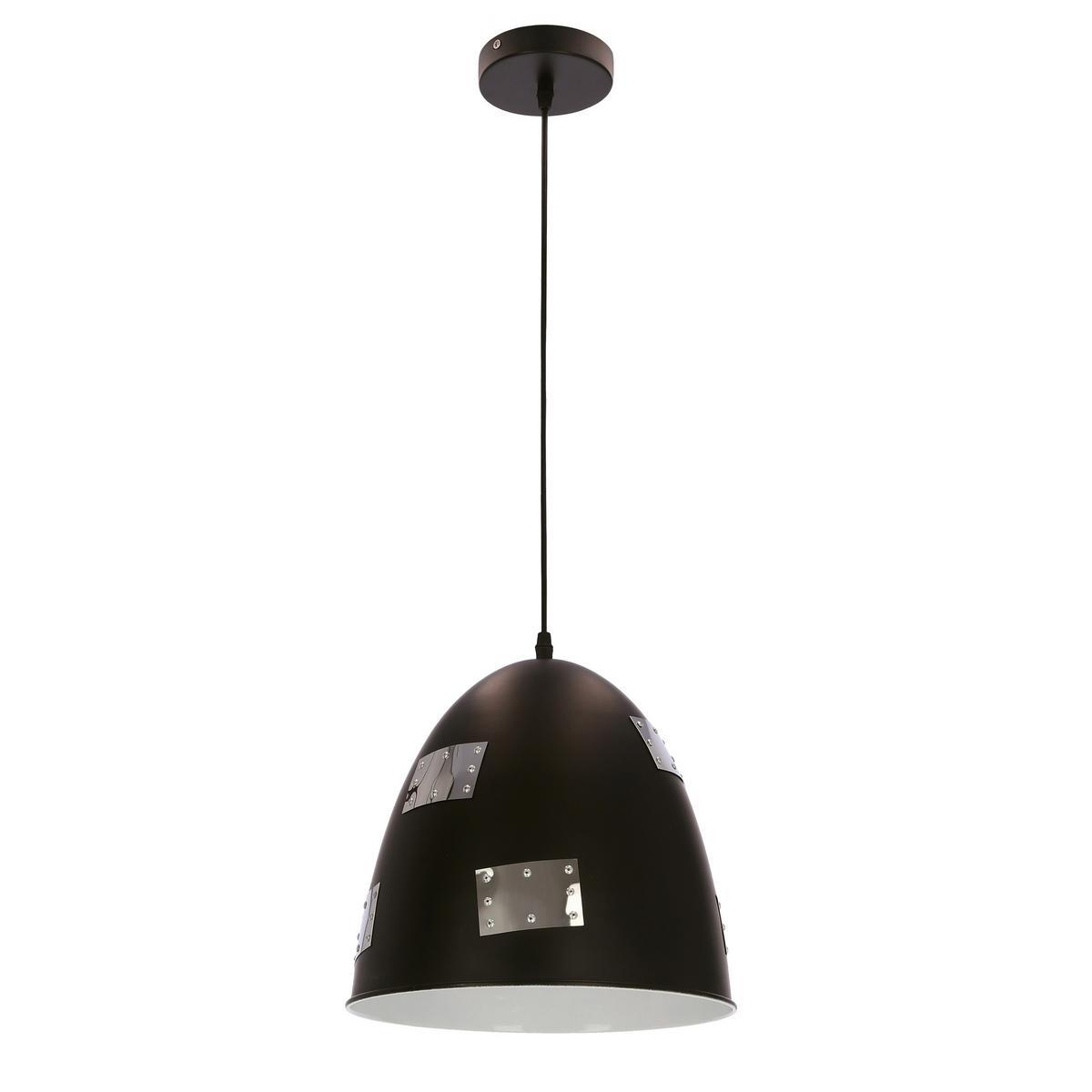 Pendelleuchte 31-43184 Patch - Chromfarben/Schwarz, Design, Metall (29/135cm)