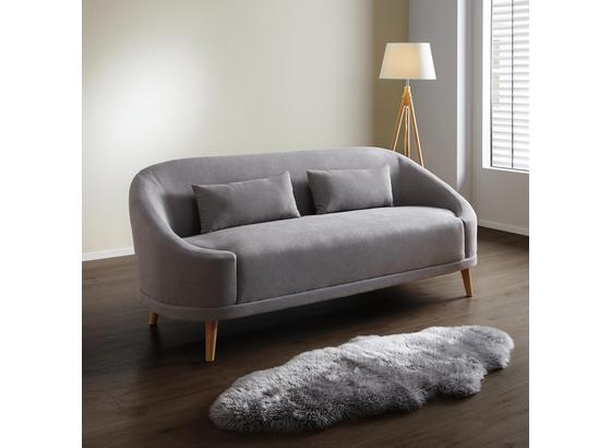 Pohovka Jannike - sivá, Moderný, drevo/textil (207/84/80cm) - Modern Living Pohovka Jannike - sivá, Moderný, drevo/textil (207/84/80cm) - Modern Living