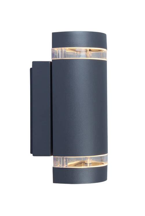 Außenwandleuchte Focus 35w Glas Aluminium, Wandmontage