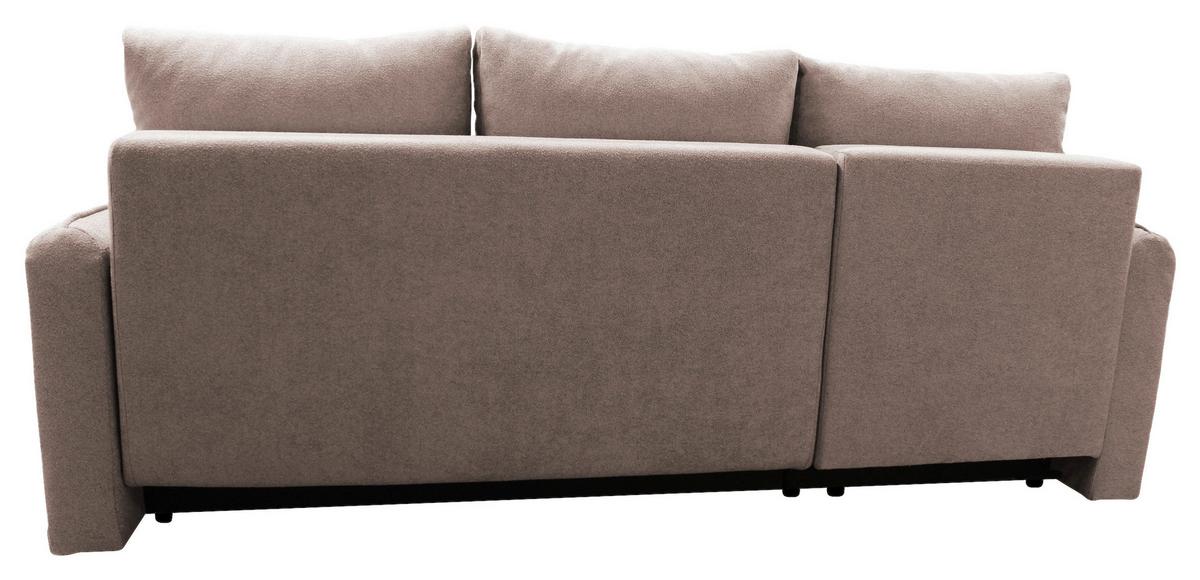 Ecksofa Fancy Rosa 143x209 cm - Schwarz/Rosa, Design, Textil (143/209cm) - MID.YOU