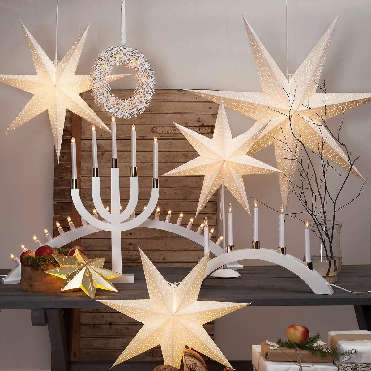 LED-Dekoleuchte 410338 - Weiß, Basics, Papier/Metall (54/16/54cm) - Eglo