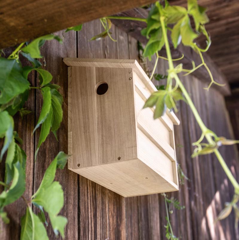 Nistkasten Twinhouse Sparrow - Naturfarben, Basics, Holz (26/38/18cm)
