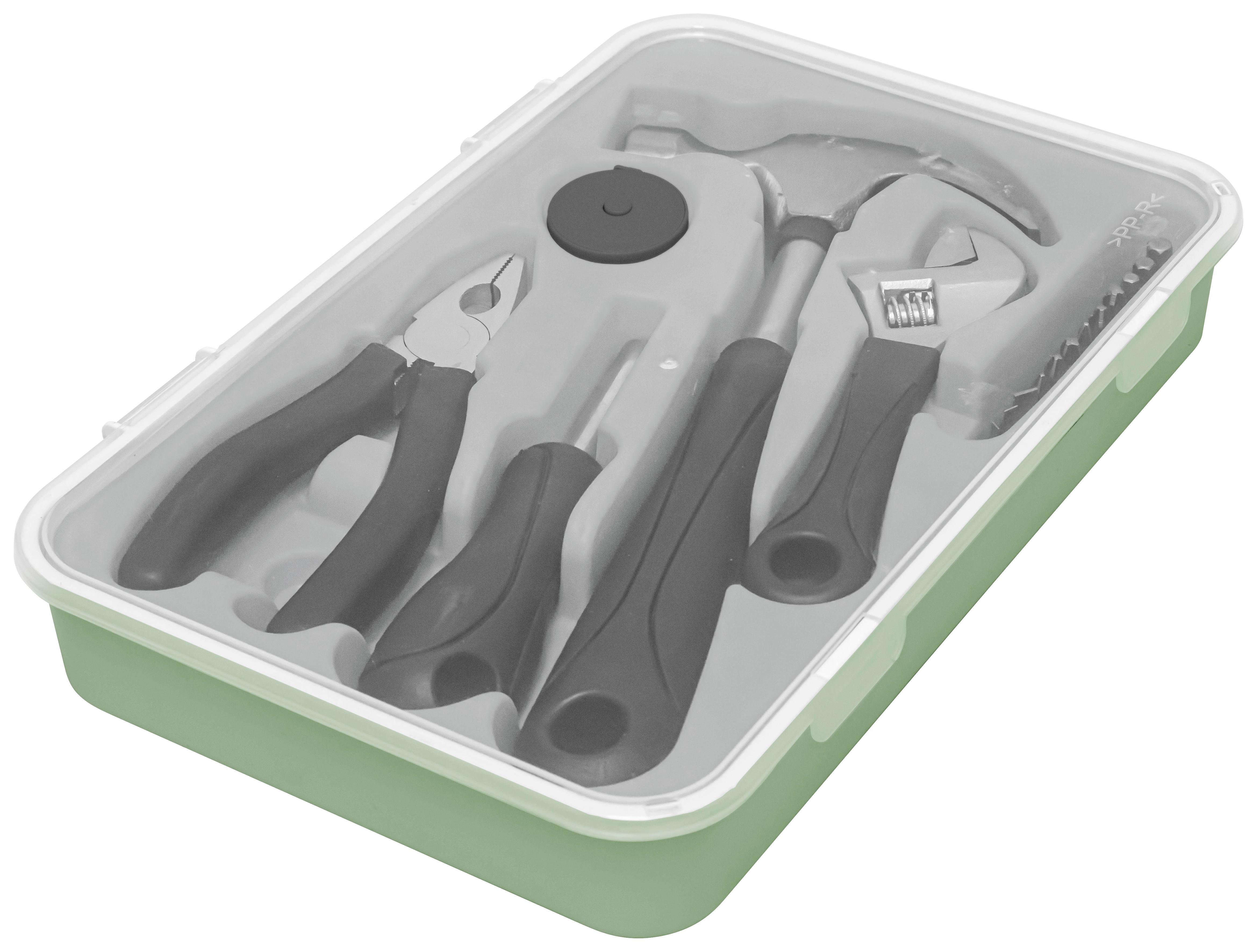 KUFŘÍK NA NÁŘADÍ HAMI -KMA- - černá/zelená, Moderní, kov/plast (28/18,8/4cm) - Mömax