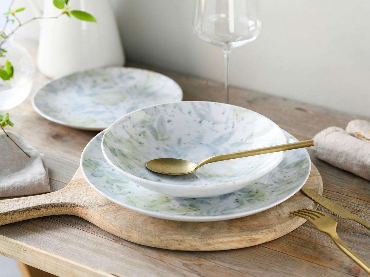 Tafelservice Keramik 4 Personen Geschirr Set - Multicolor, Basics, Keramik - Creatable