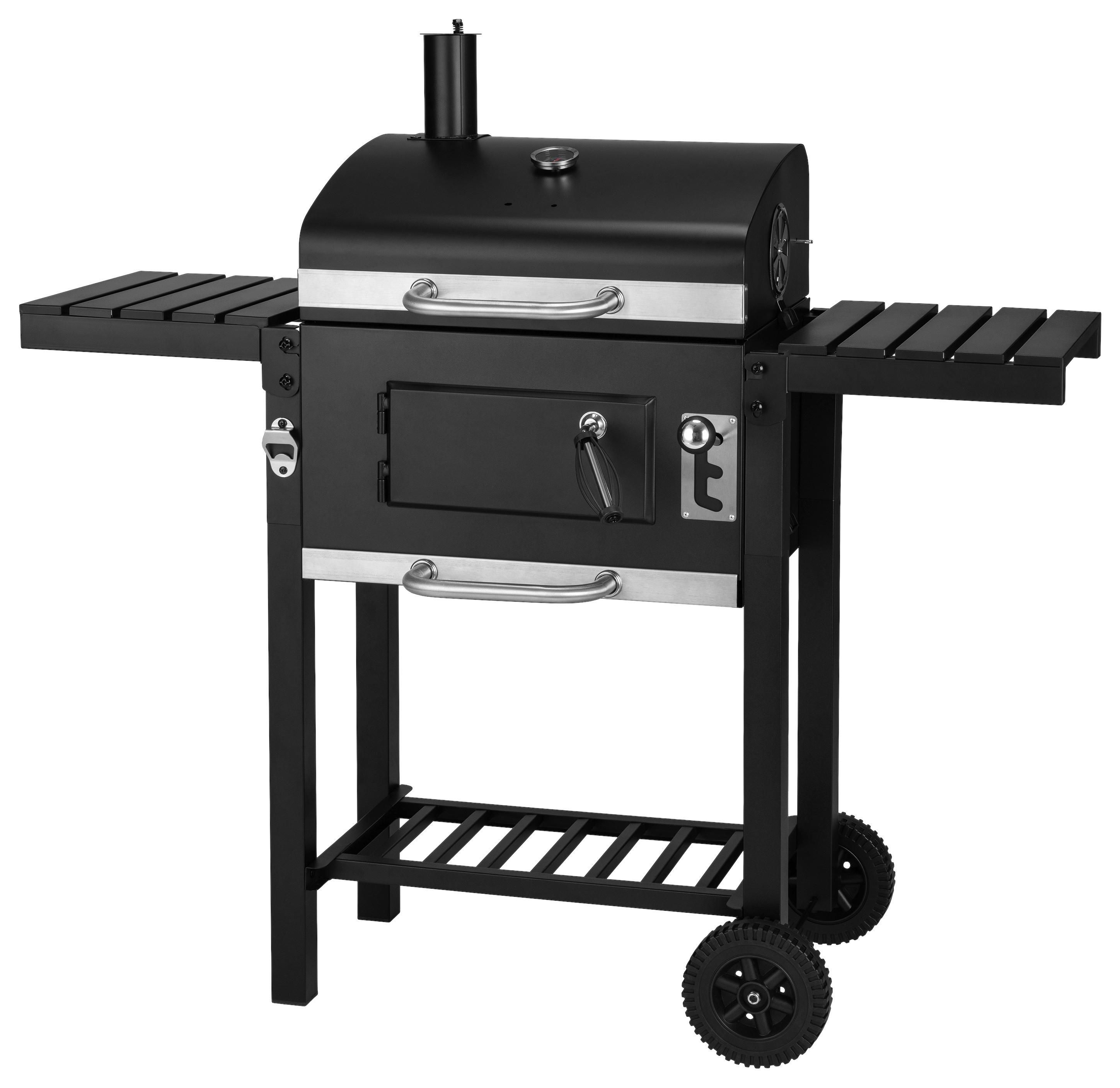 Faszenes Grill Blacky - fekete, Trend, műanyag/fém (109/54/104,5cm) - Homezone