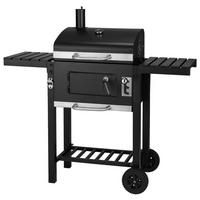 Faszenes Grill Blacky - fekete, Trend, műanyag/fém (109/54/104,5cm) - Homezone