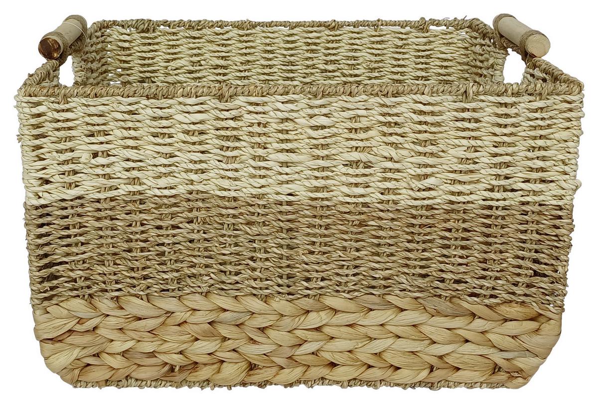 Aufbewahrungsbox Lilly - Naturfarben, KONVENTIONELL, Naturmaterialien/Holz (35/25/25.5cm) - Ondega