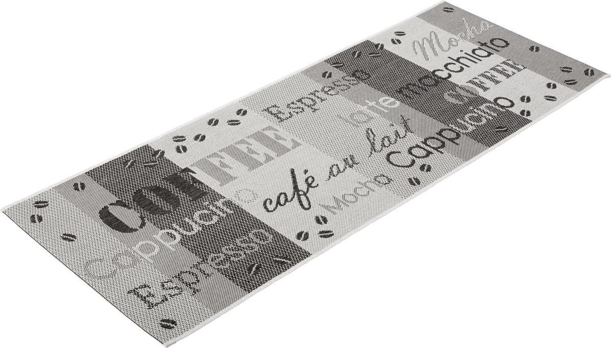 Konyhai Futószőnyeg Coffee Kb. 80/200cm - ezüst/antracit, Basics, textil (80/200cm) - James Wood