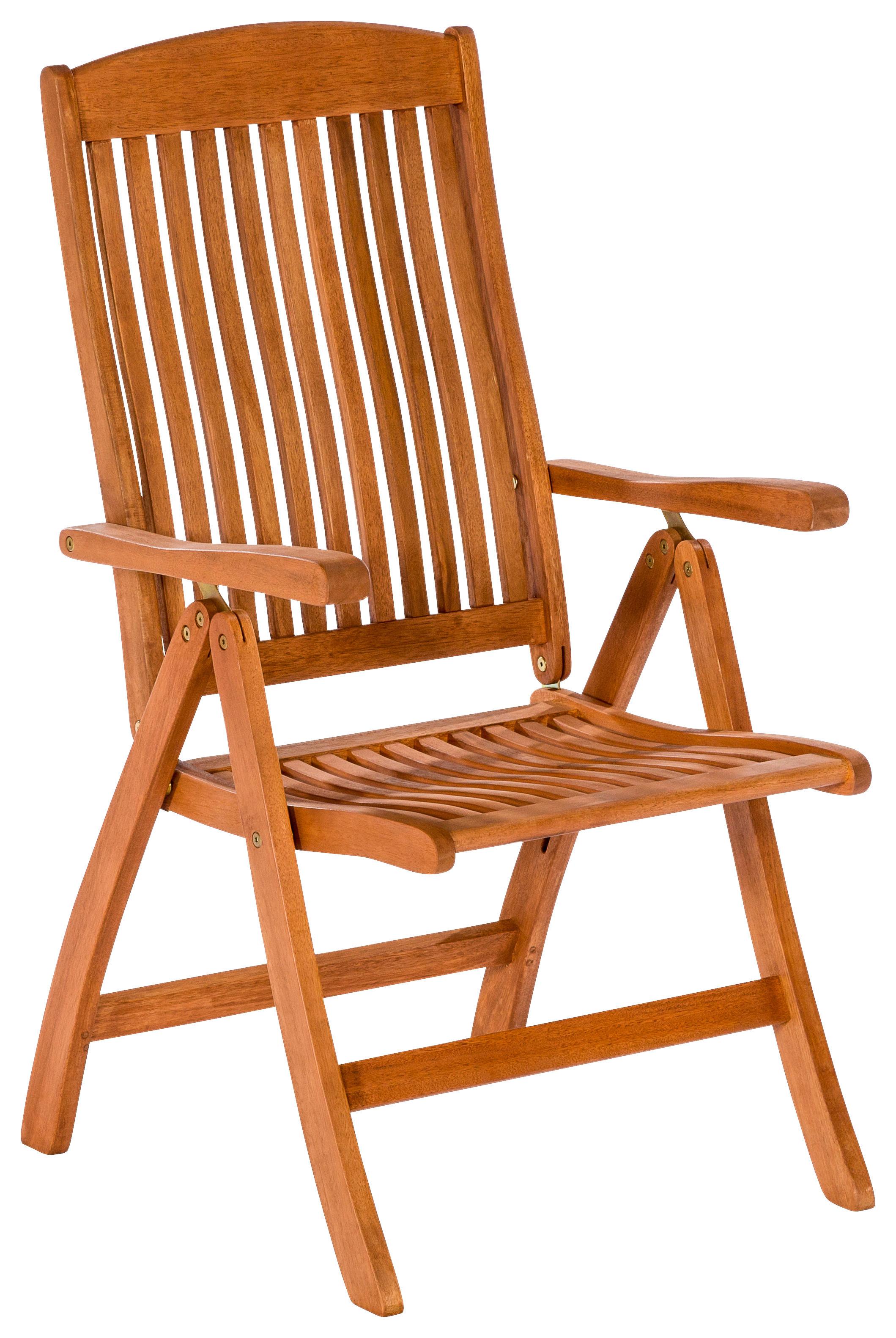 Gartensessel Klappbar Maracaibo Echtholz - Naturfarben, KONVENTIONELL, Holz (58/110/67cm) - Gardenson