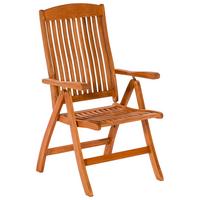 Gartensessel Klappbar Maracaibo Echtholz - Naturfarben, KONVENTIONELL, Holz (58/110/67cm) - Gardenson