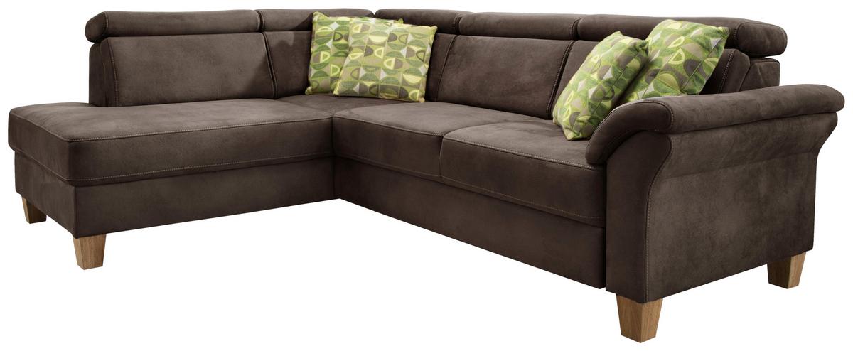 Ecksofa Arngast mokka, 194x245 cm - Eichefarben/Beige, KONVENTIONELL, Textil (194/245cm) - Sit & More
