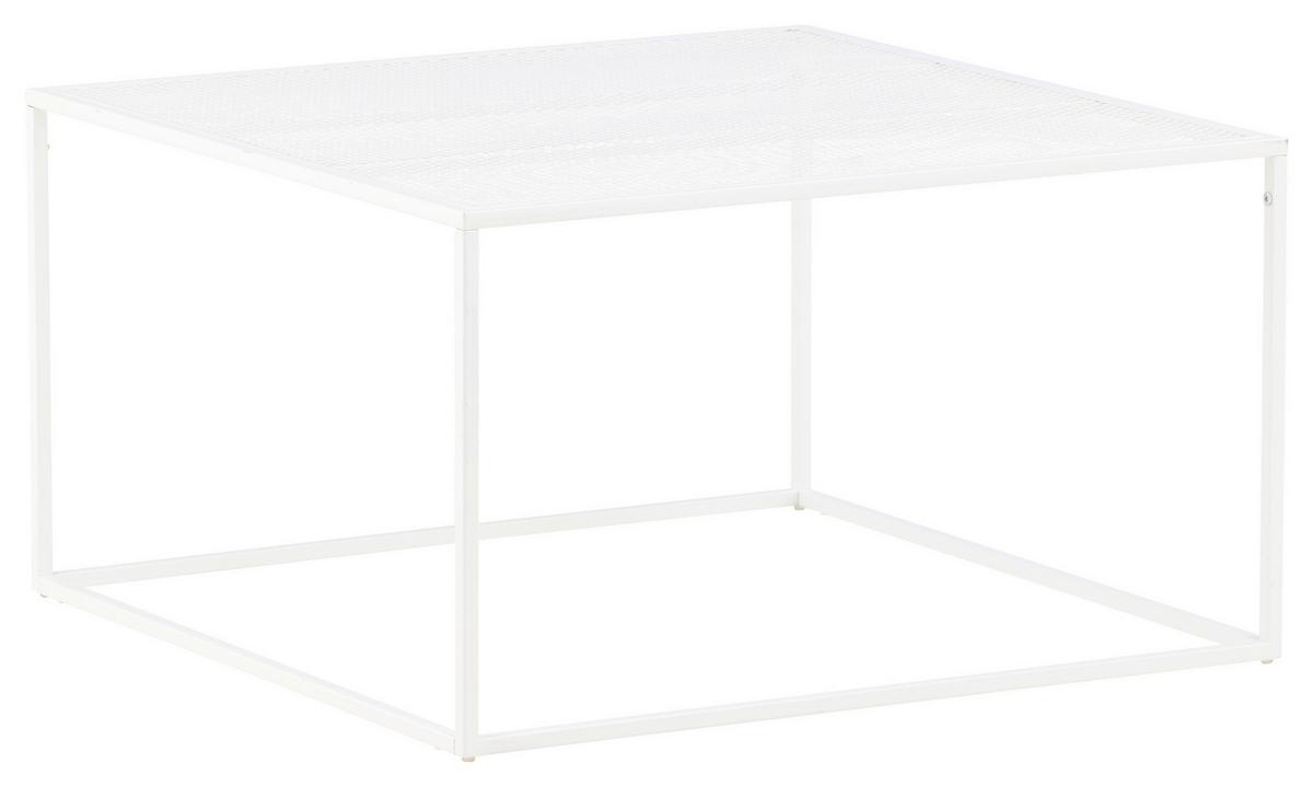 Couchtisch Netz - Weiß, Design, Metall (80/80/45cm) - Livetastic