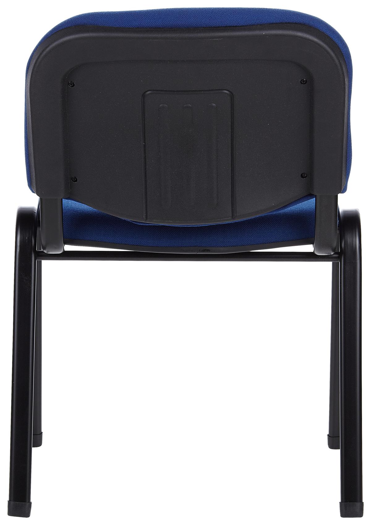 Besucherstuhl Xt 600 Sw Schwarz/Blau Bis 100 Kg - Blau/Schwarz, Basics, Textil/Metall (58/84/41cm) - MID.YOU
