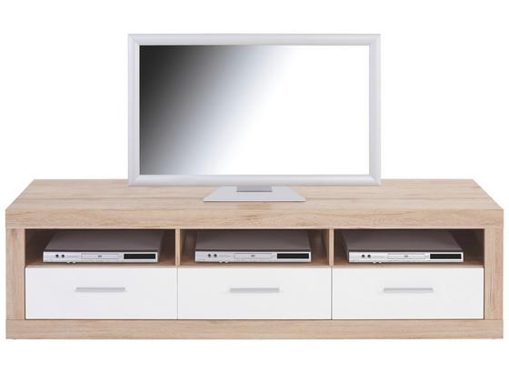 Tv Díl Malta - bílá/barvy dubu, Moderní, dřevo (185/50/42cm) Tv Díl Malta - bílá/barvy dubu, Moderní, dřevo (185/50/42cm)